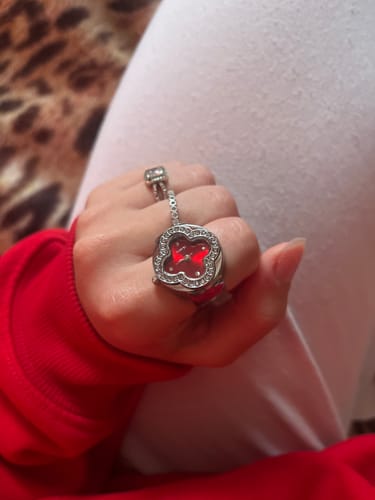 Customer photo review of CLEEF RING | SILVER RED