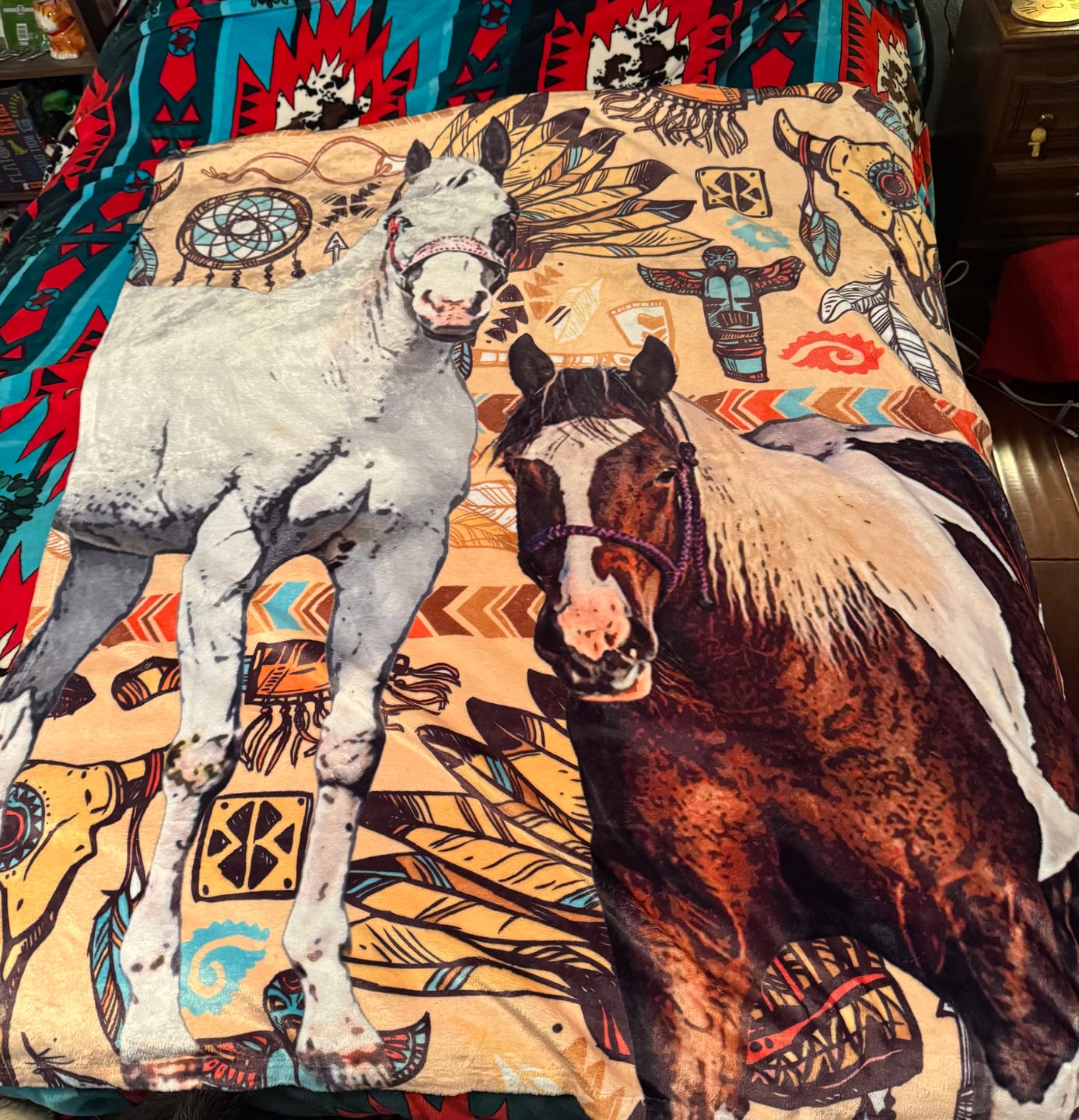 Customer photo review of Custom Pet Art Fleece Blanket