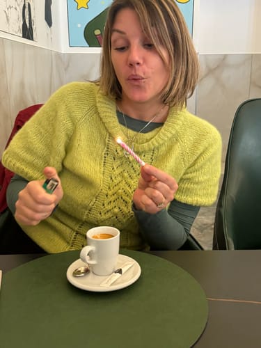 Customer photo review of KNITTING KIT LEONORE PULL