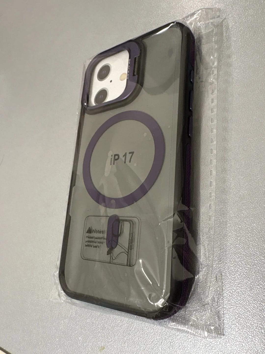 Customer photo review of LuxuryKase Matte Magnetic Cover Transparent Magsafe Kickstand Stand Phone Case For iPhone & Samsung Series