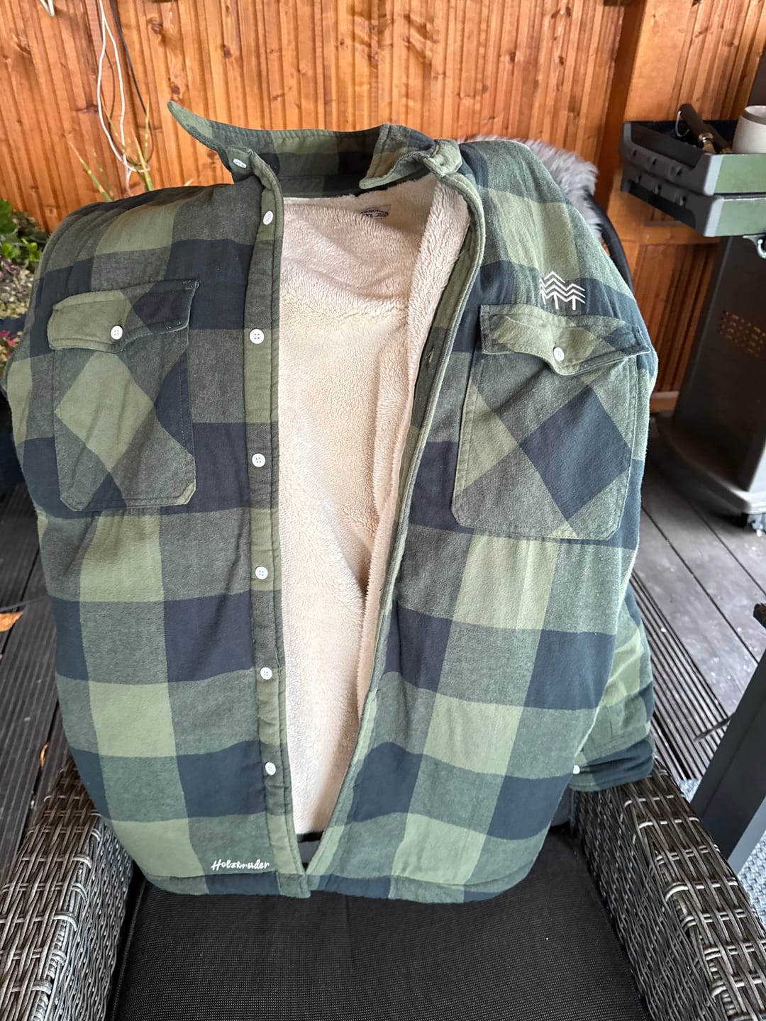 Customer photo review of Holzbrüder® Flanelljacke – Outlander (Green-Pine)