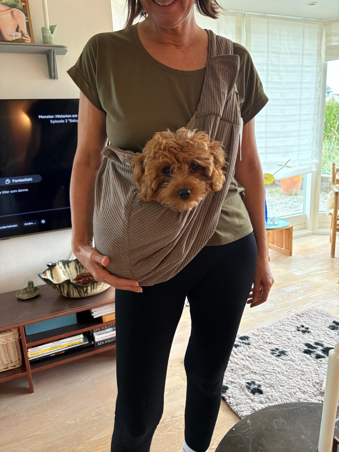 Customer photo review of Staey - Ava Bæresele i Fløjl, Taupe
