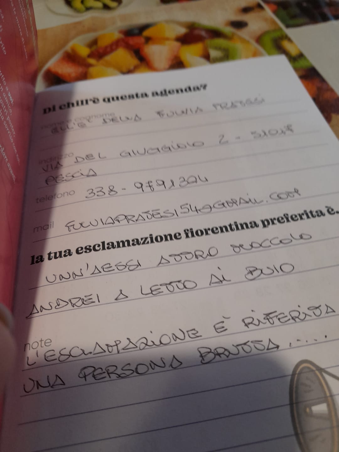 Customer photo review of AGENDA DEI FIORENTINI 2026