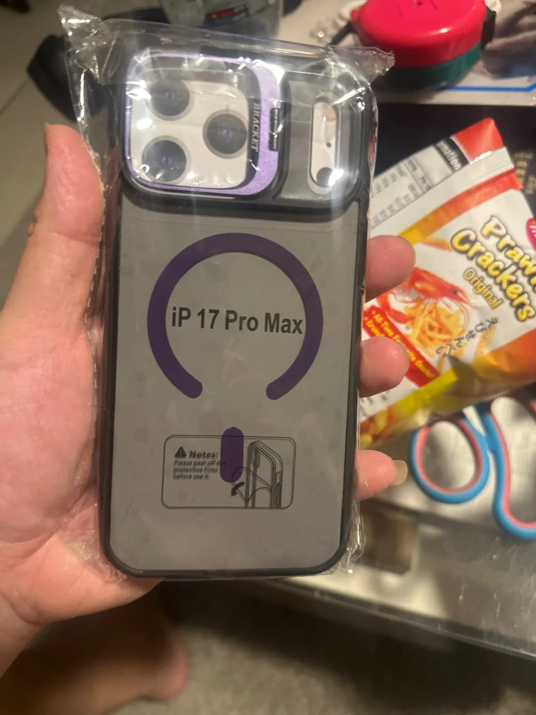 Customer photo review of LuxuryKase Matte Magnetic Cover Transparent Magsafe Kickstand Stand Phone Case For iPhone & Samsung Series