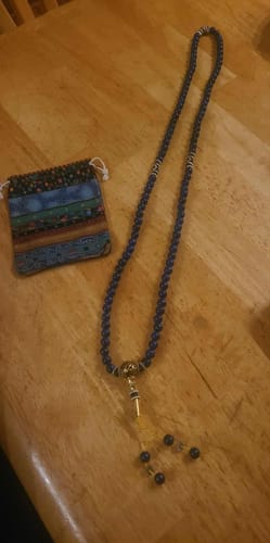Customer photo review of Lapis Lazuli Third Eye Mala