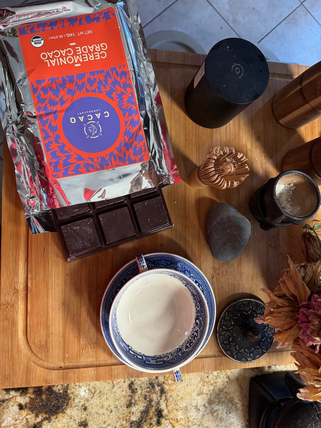 Customer photo review of 100% Arriba Nacional Ceremonial-Grade Cacao Paste, Organic