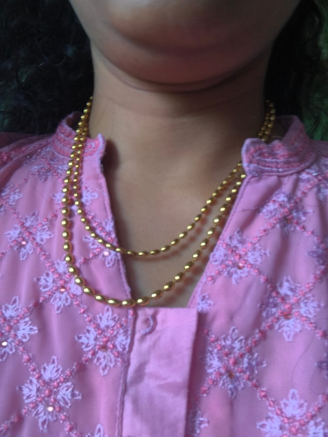 Customer photo review of Beaded Bliss Necklace