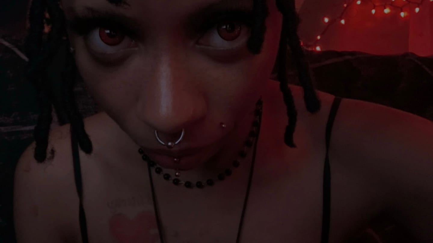 Customer photo review of Cosplay Lucifer's Eye Red Prescription Colored Contact Lenses