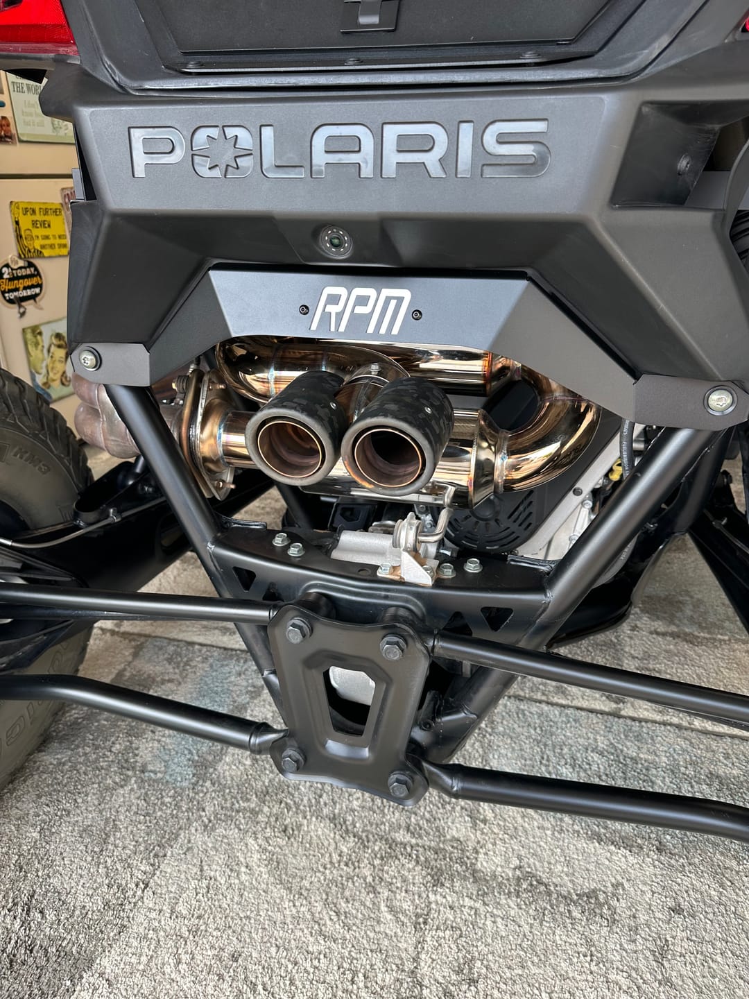 Customer photo review of RPM Polaris RZR Pro R 3" DUAL Sport Muffler W/ 3" Tip