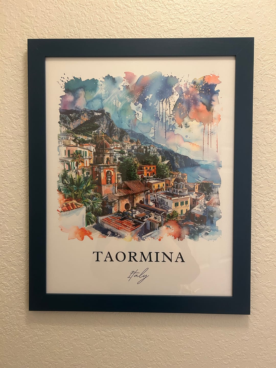 Customer photo review of Taormina, Italy – Watercolor Art Print