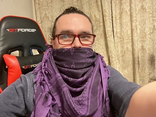 Customer photo review of Raven Forge Military Scarf