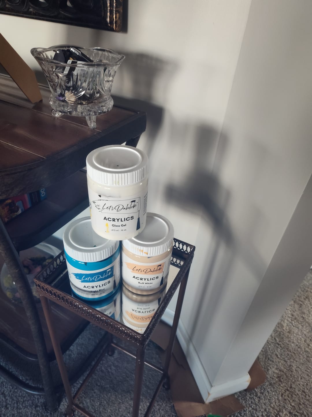 Customer photo review of DabblePaints™️ Light Blue — Thick-Body Acrylic Paint
