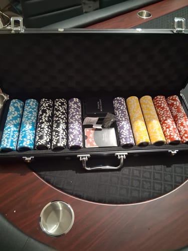 Customer photo review of Poker Case Aluminium Black 500