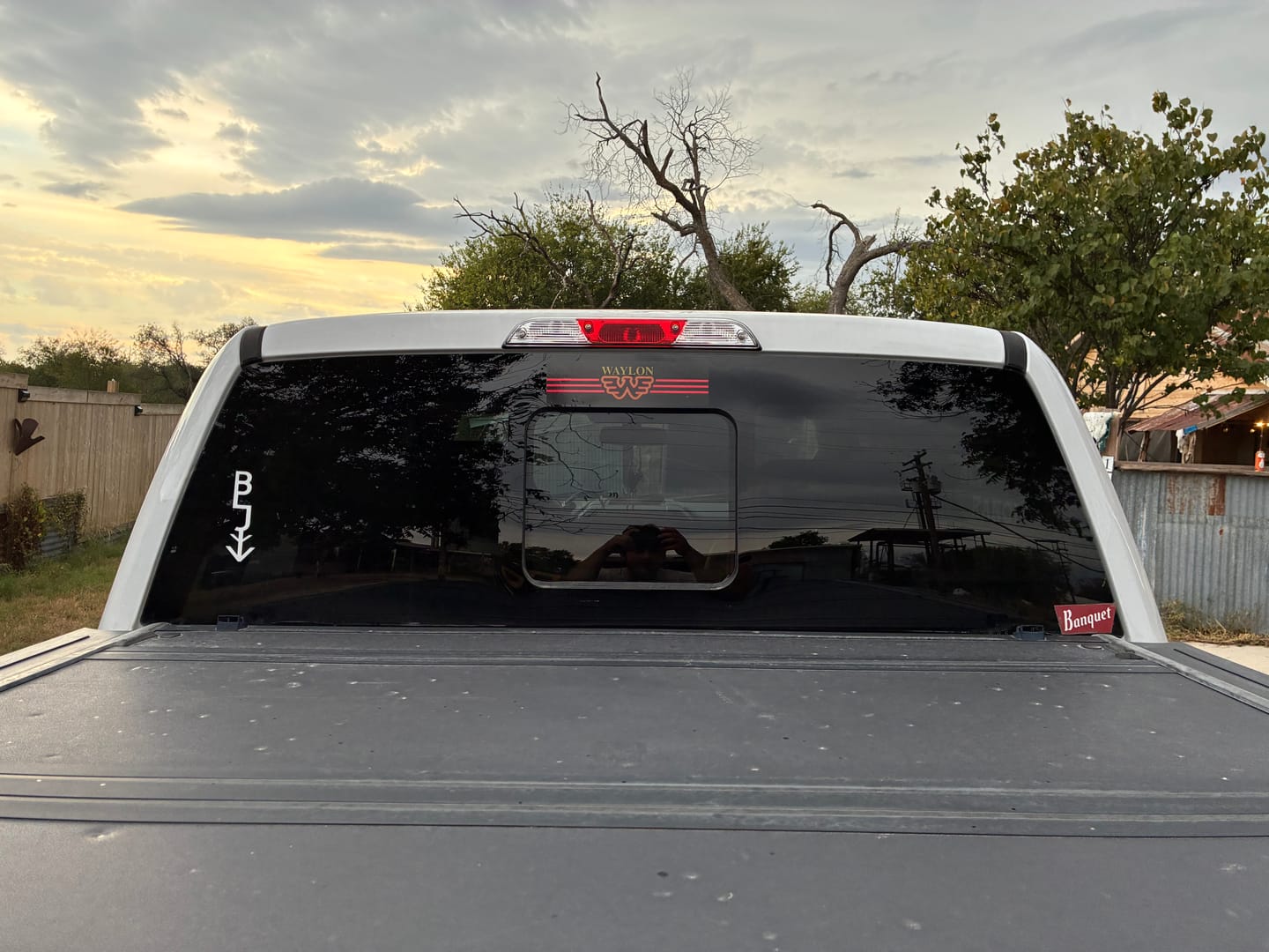 Customer photo review of Flying W and Stripes Sticker