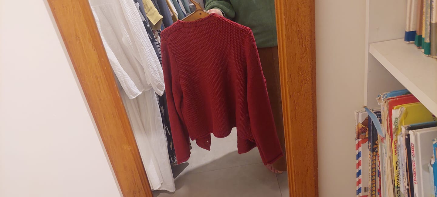 Customer photo review of Women Autumn Artsy Pure Color Knitted O-Neck Sweater