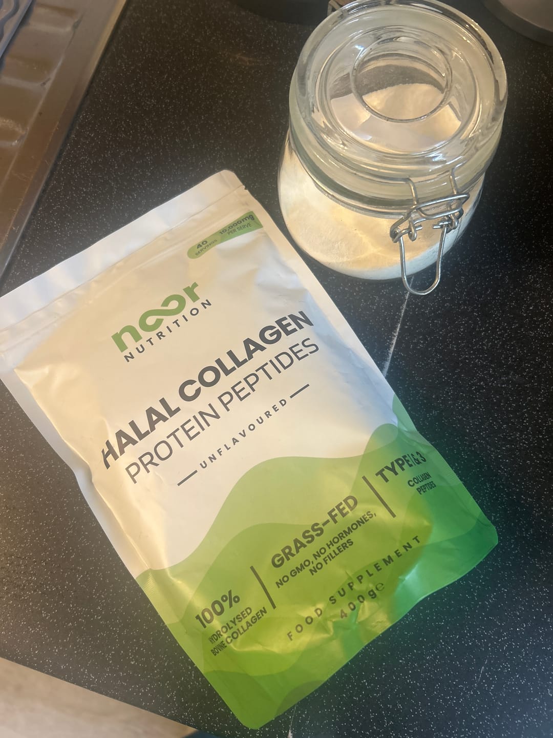 Customer photo review of Halal Collagen Powder