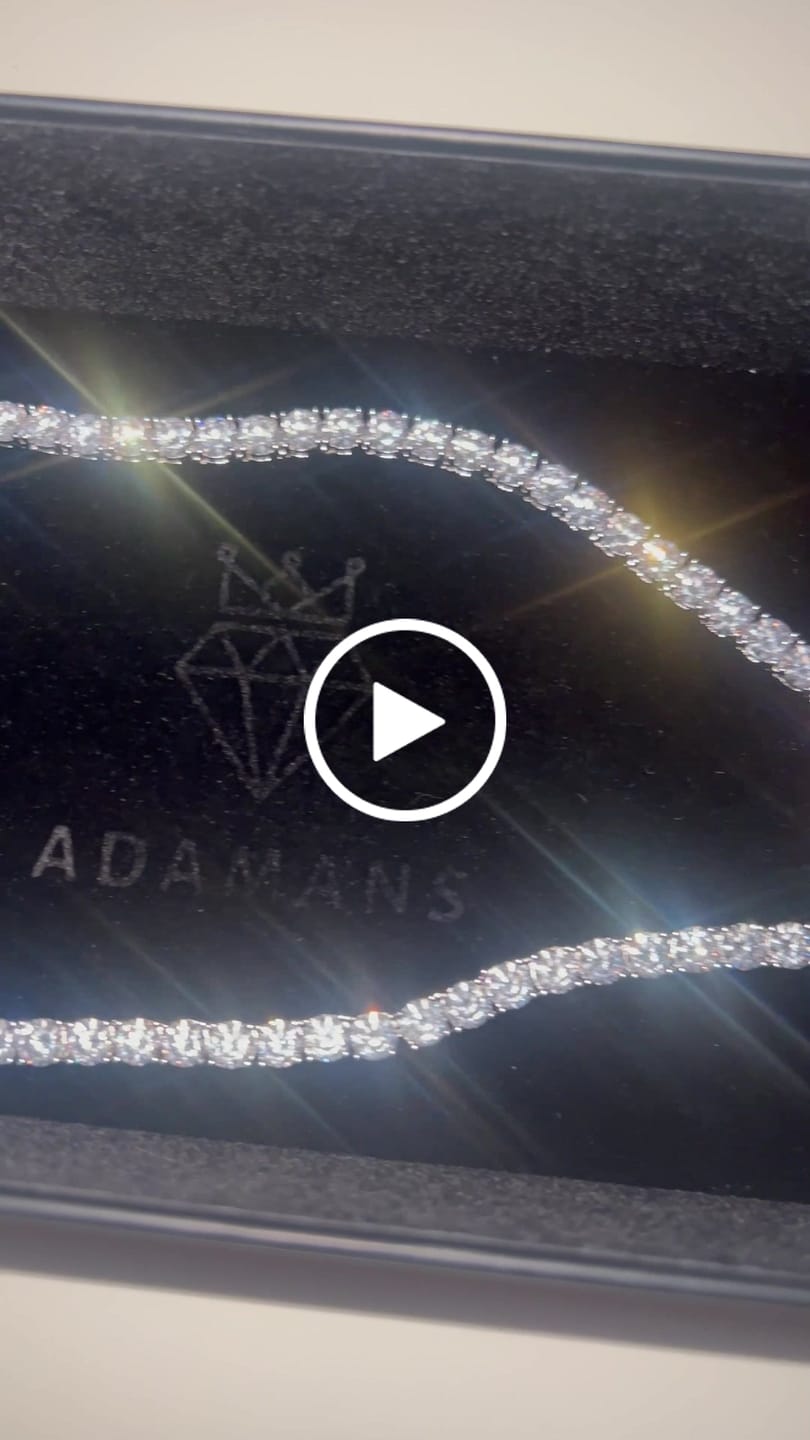 Customer video review of 6mm Moissanite Tennis Chain - 925 Silver - D Colour - VVS1