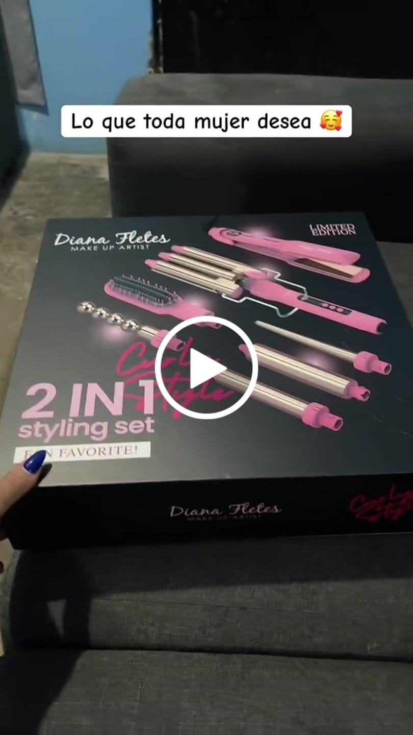 Customer video review of Plancha 2 En 1 Diana Fletes Para Cabello Húmedo y Seco TiTanium Galvanizado