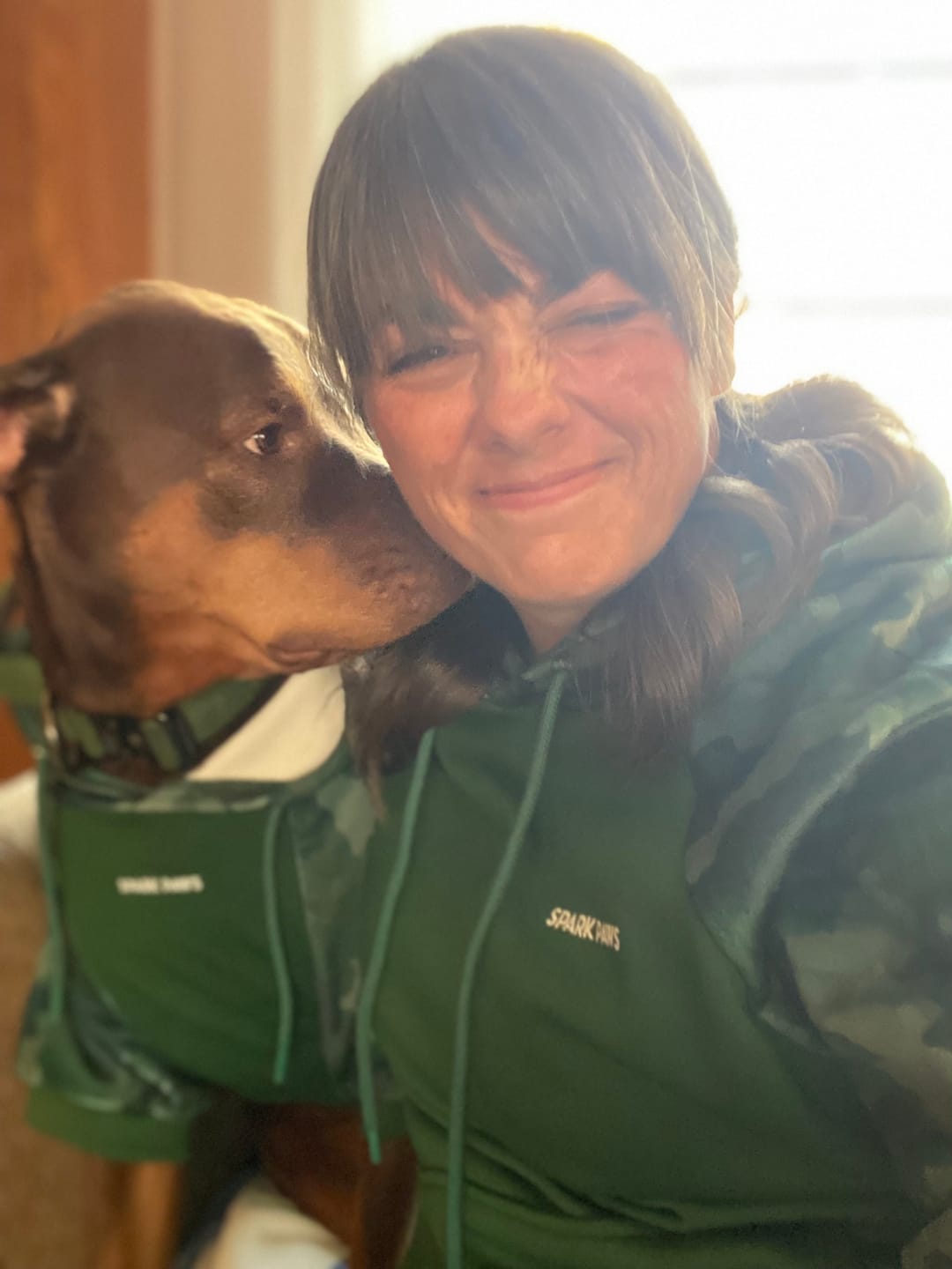 Customer photo review of Camo Human Hoodies