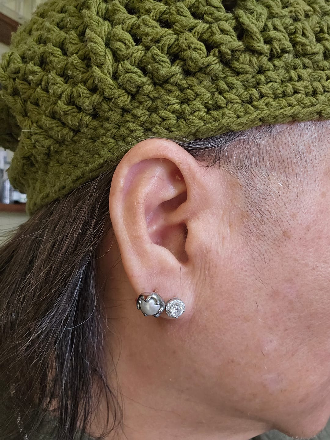 Customer photo review of Auréole Earrings