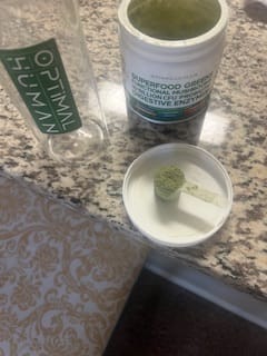 Customer photo review of Superfood Greens (30-Day Tub)