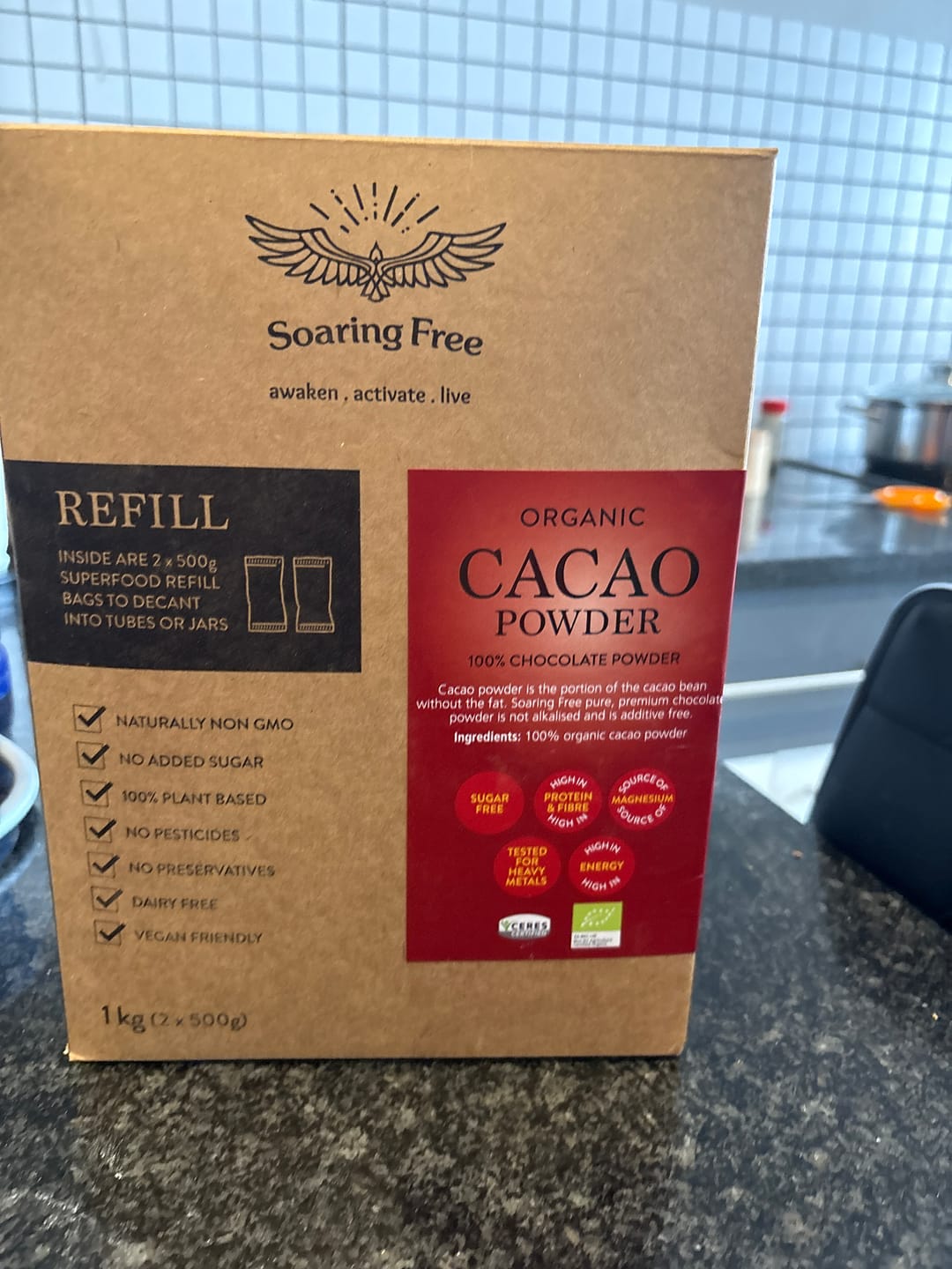 Customer photo review of Organic Cacao Powder