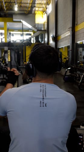 Customer photo review of Training Sport Tee - Sky Blue
