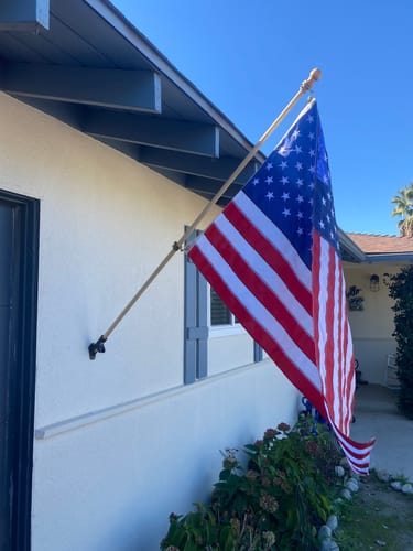 Customer photo review of 3' x 5' American Flag Set