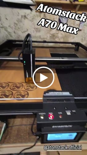Customer video review of AtomStack A70 Max Laser Cutter