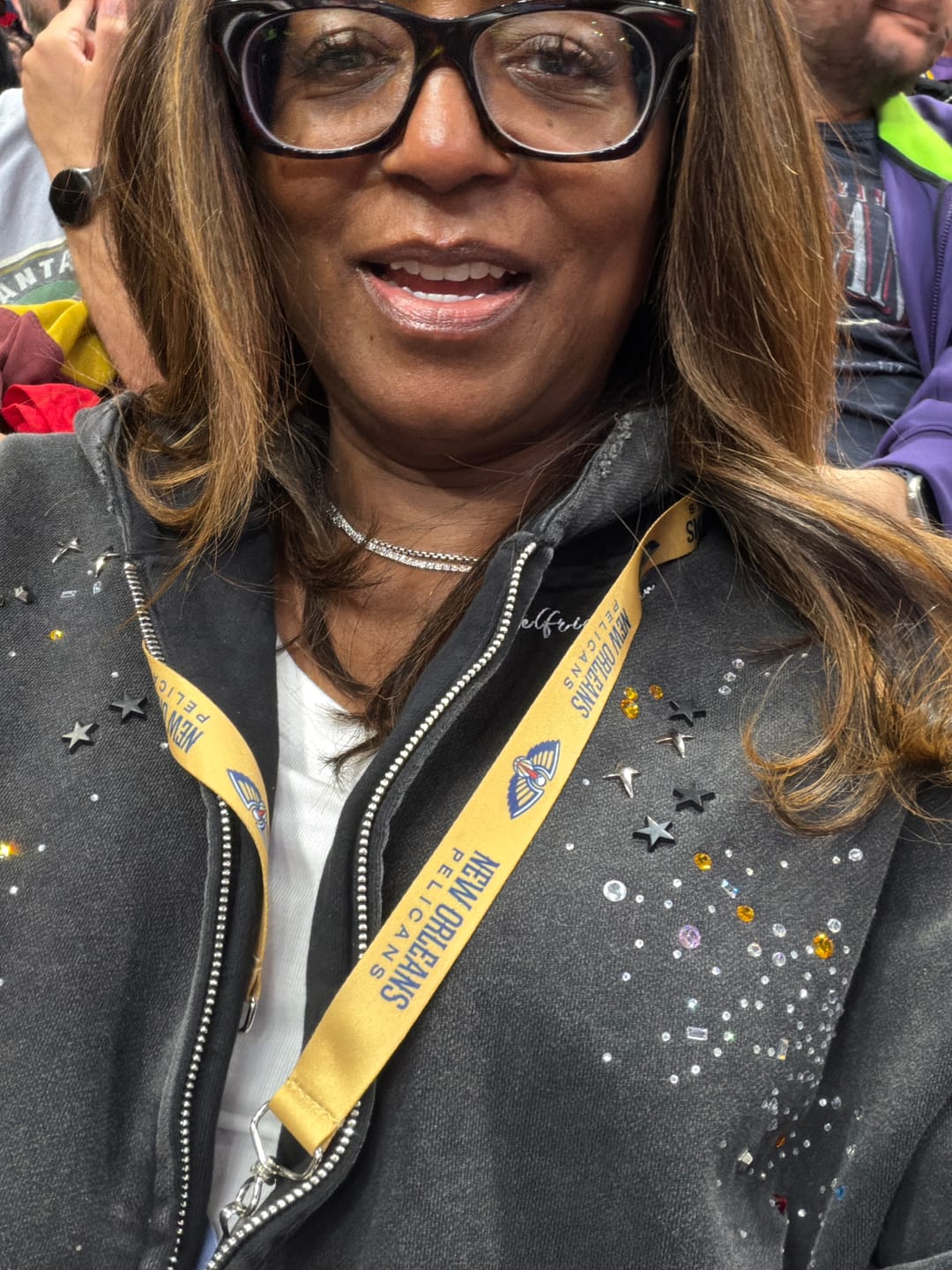 Customer photo review of Aelfric Eden Rhinestone Boxy Zip Up V302 Hoodie