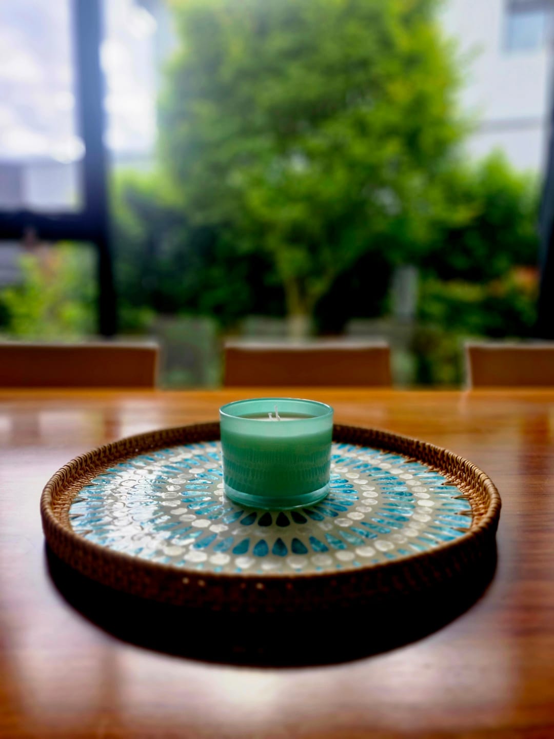 Customer photo review of Serene Large Rattan Tray