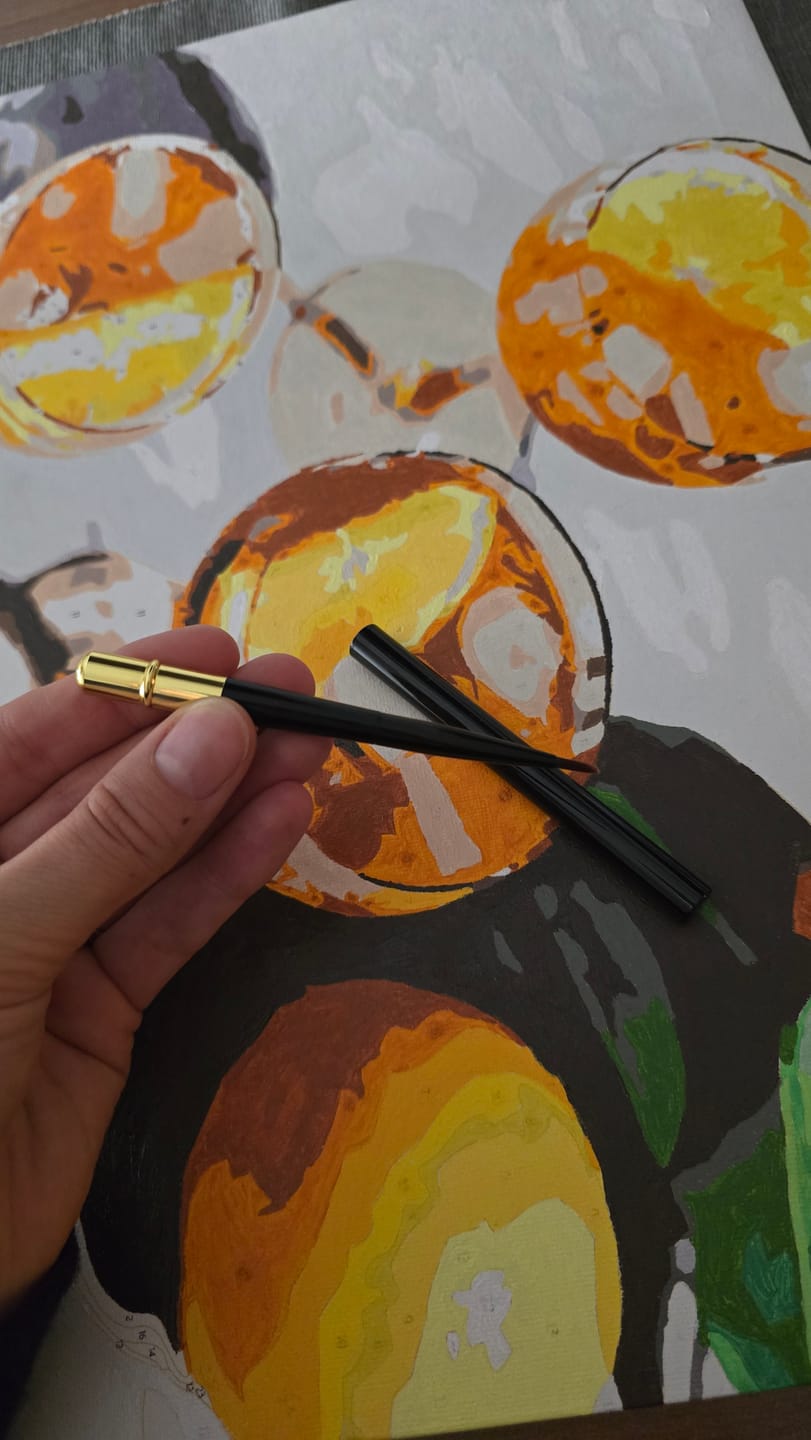 Customer photo review of Malen nach Zahlen - Orange Summerdrinks