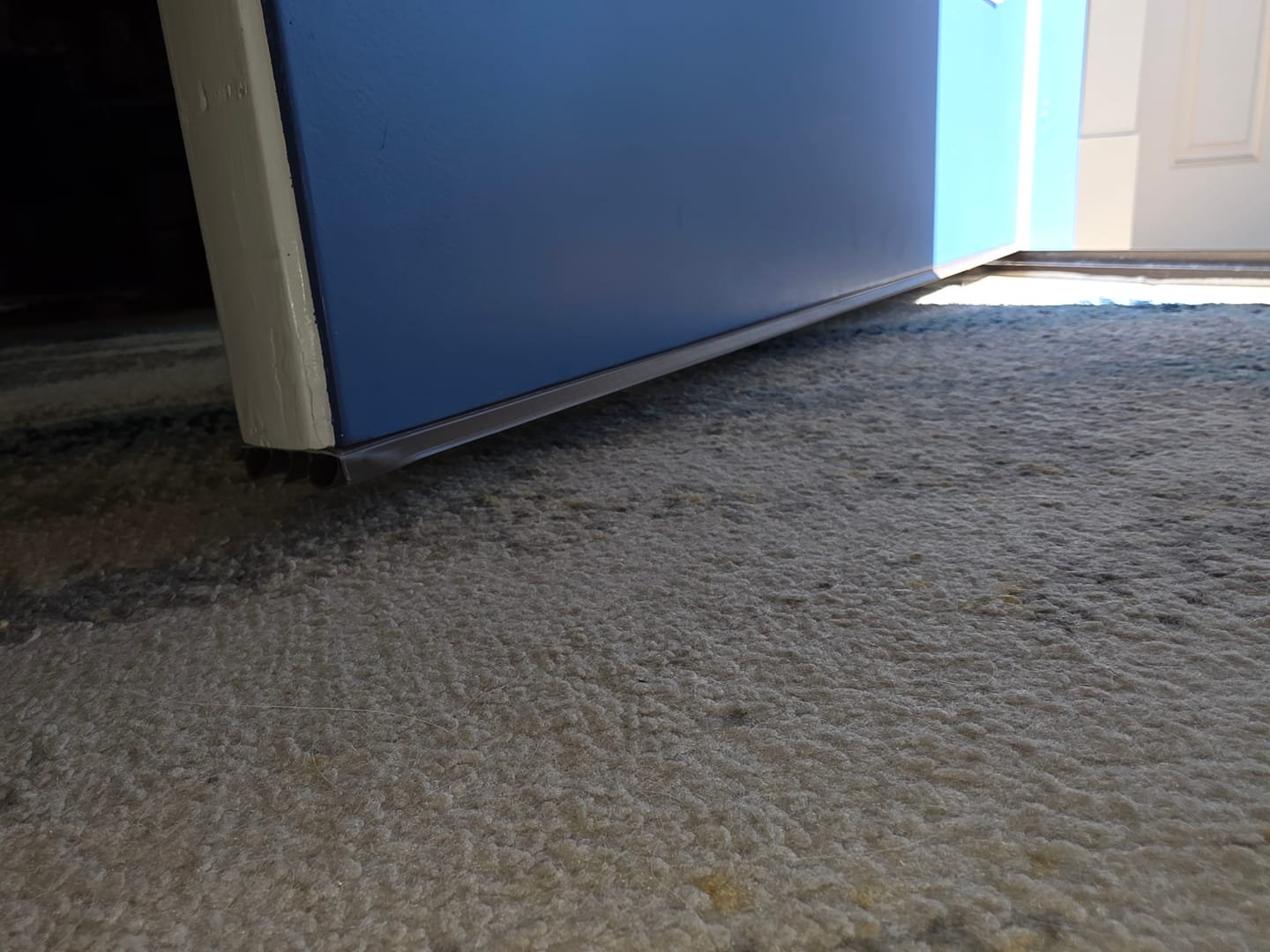 Customer photo review of Universal 7/8" Between Darts Drive-On Door Sweep (dual bulbs)