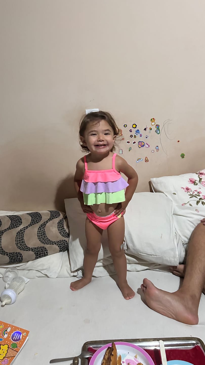 Customer photo review of Biquíni em Malha com Proteção UV50+ 87457 Kukiê Infantil Menina