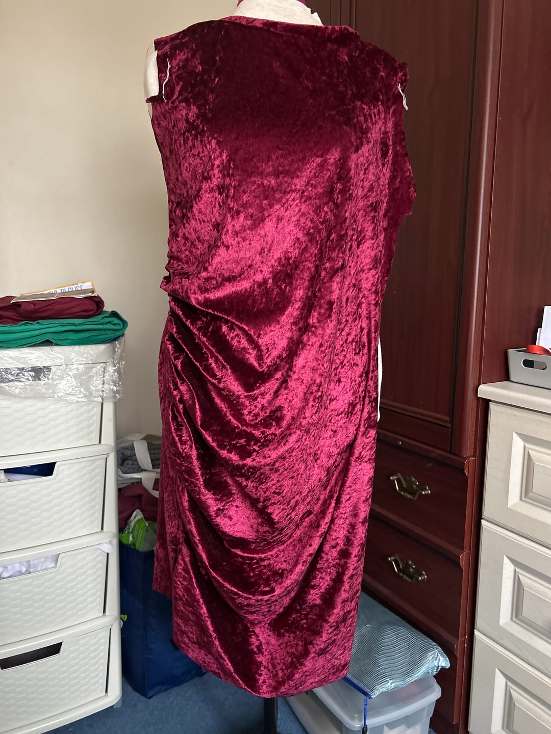 Customer photo review of Crushed Velvet Fabric