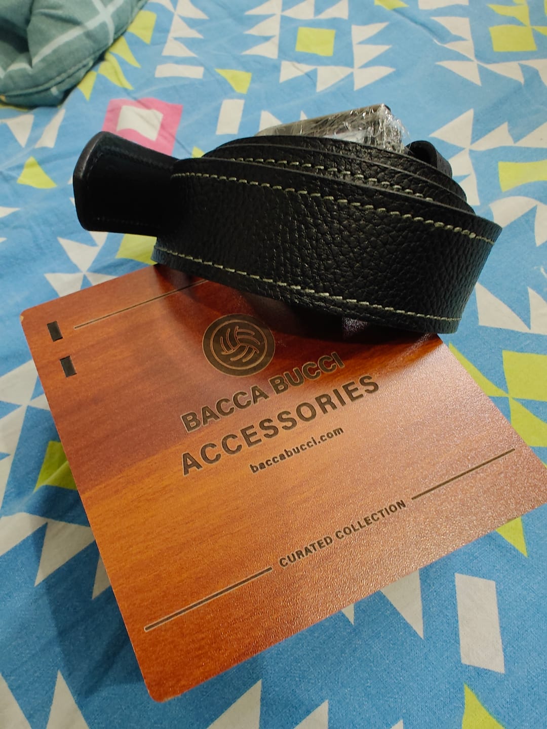 Customer photo review of Bacca Bucci Men's Genuine Leather Jeans Belt