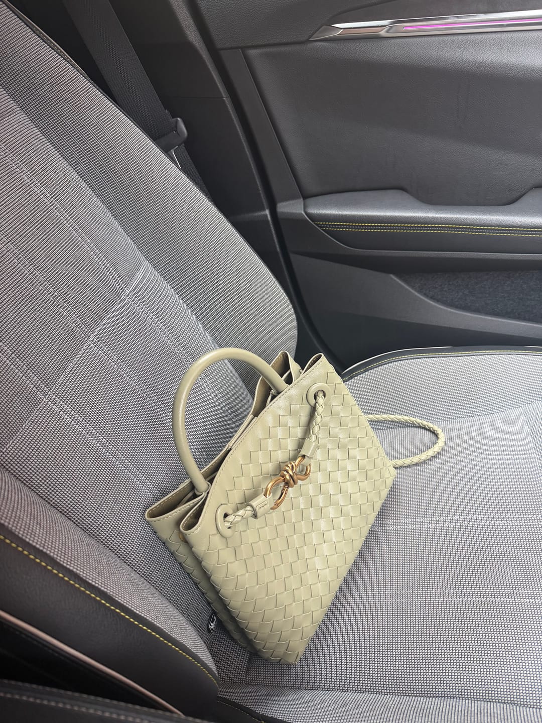 Customer photo review of Lucia Woven Bag