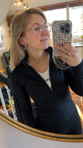 Customer photo review of The Piha T-bar Hoops - Silver