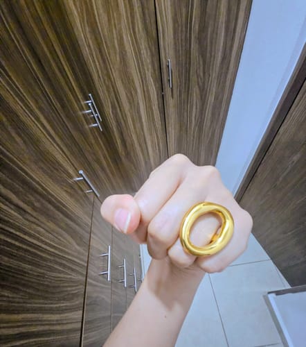 Customer photo review of Anillo Rust