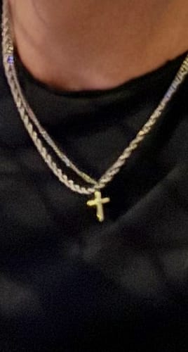 Customer photo review of ROPE CHAIN 3MM | Silver