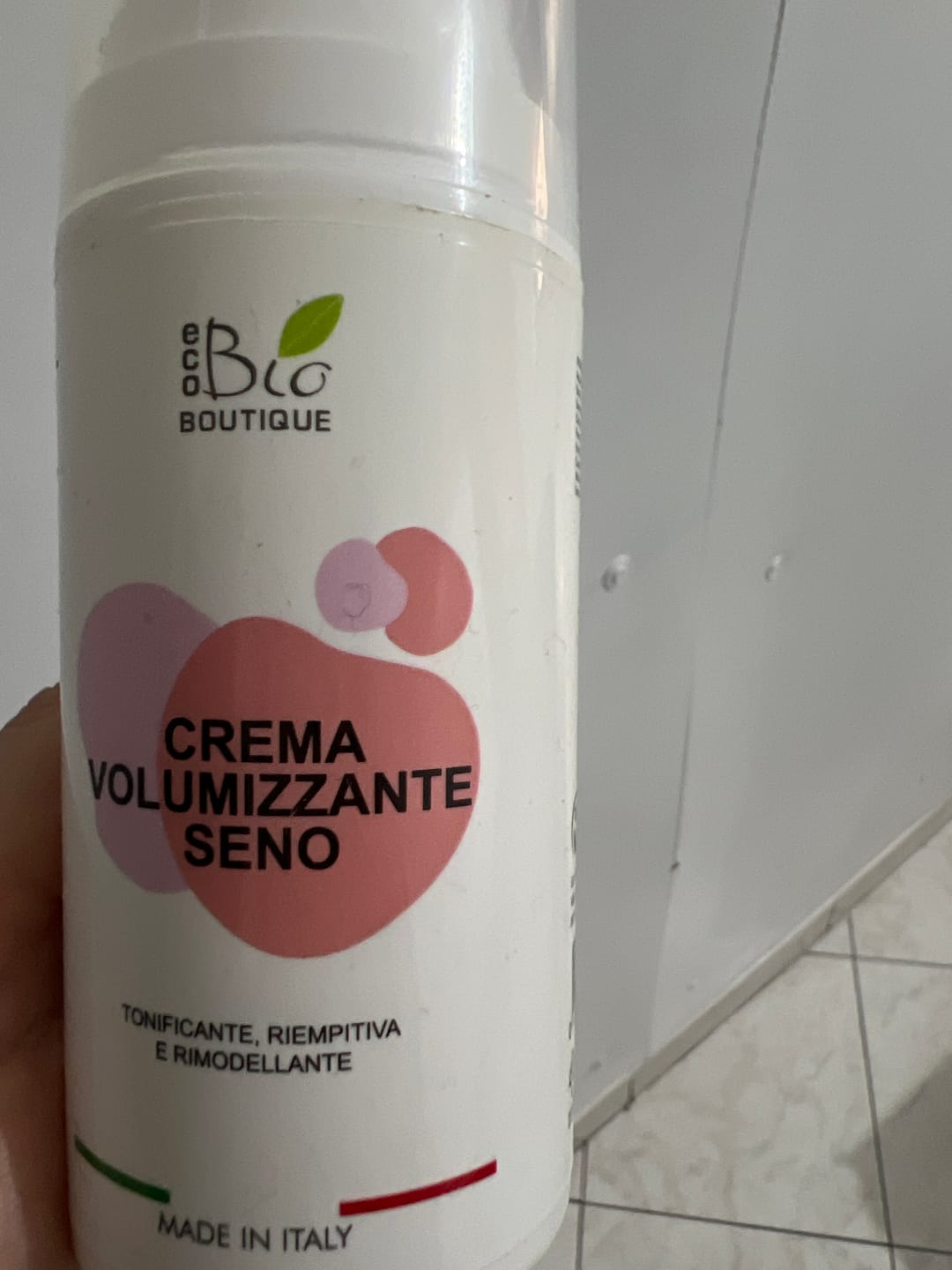 Customer photo review of Crema Volumizzante Seno