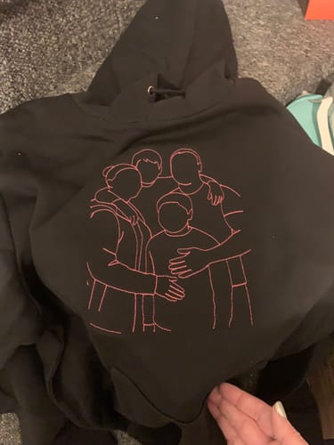 Customer photo review of Jack & Jones - Gepersonaliseerde Line-art borduring