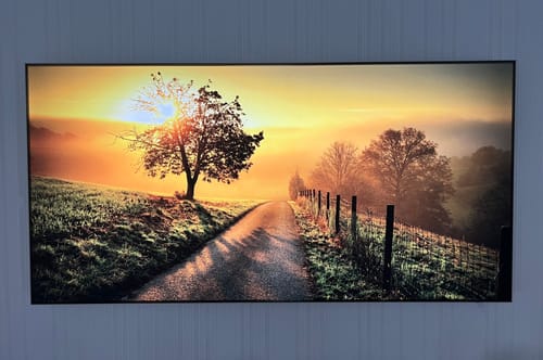 Customer photo review of Canvalight® Leuchtbild | Morgenspaziergang | Querformat