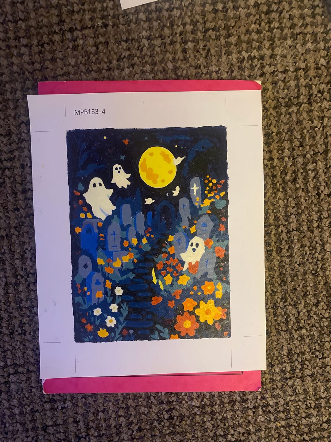 Customer photo review of 6 Mini Paintings - Spooky Halloween Set