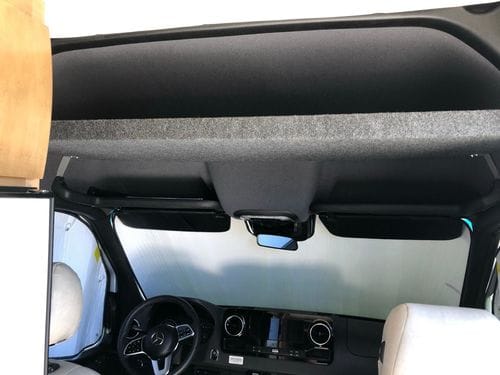 Customer photo review of Sprinter Van Headliner Shelf - DIY Kit | vancillary