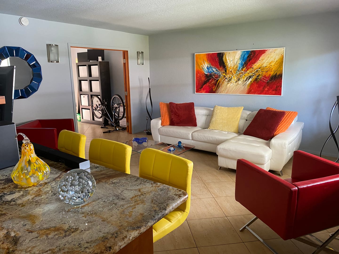 Customer photo review of Large Modern Artwork for sale - Luxury home decoration Wall Art - Worldwide Shipping