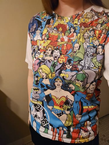 Customer photo review of Original Universe DC Comics T-Shirt