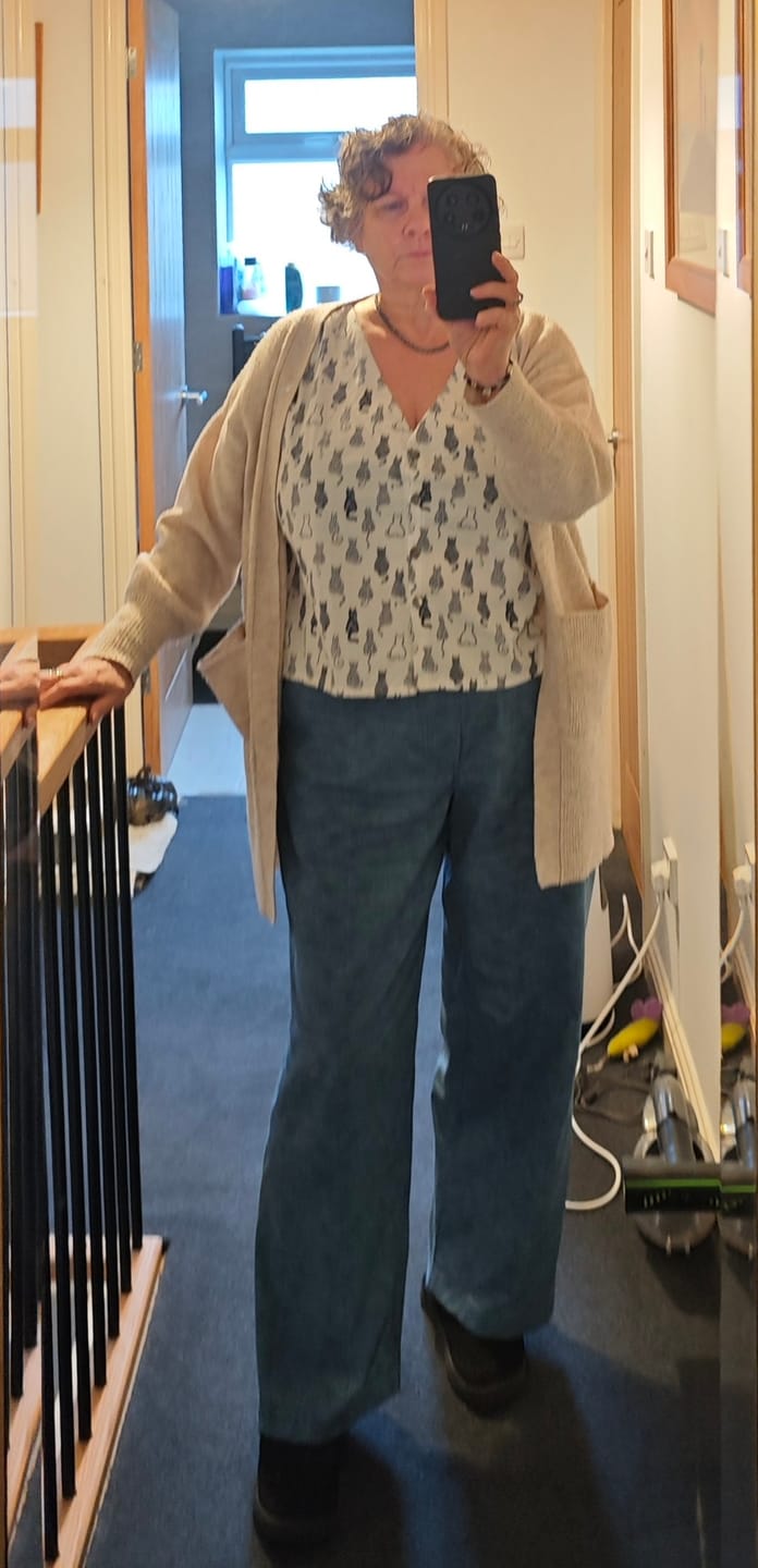 Customer photo review of Linen Textured Look Cotton Fabric