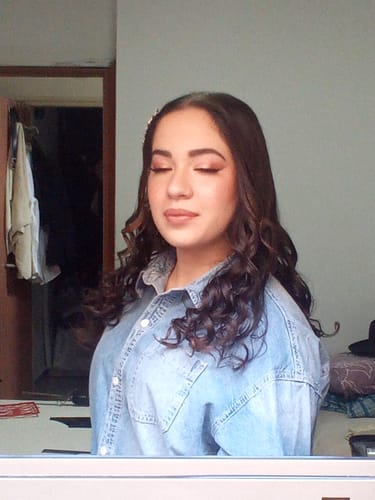 Customer photo review of Liquid Face Blush
