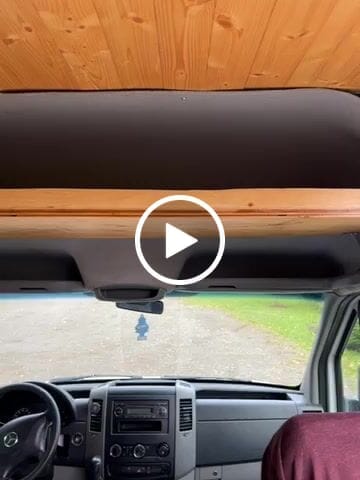 Customer photo review of Sprinter Van Headliner Shelf - DIY Kit | vancillary